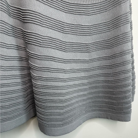 NWOT Textured Knitted Skirt in a grayish blue - Picture 9 of 12